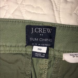 JCrew Slim Chino 00 - green